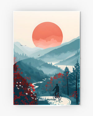 Biking Paths [BREATHE] Metal Poster
