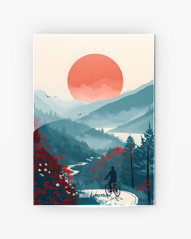 Biking Paths [BREATHE] Metal Poster