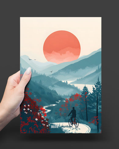 Biking Paths [BREATHE] Metal Poster