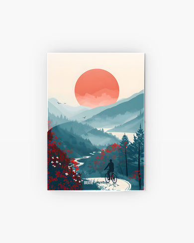 Biking Paths [BREATHE] Metal Poster