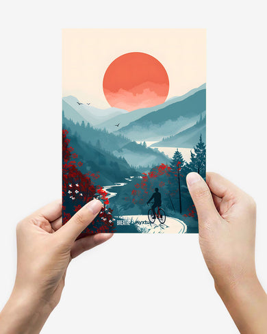 Biking Paths [BREATHE] Metal Poster