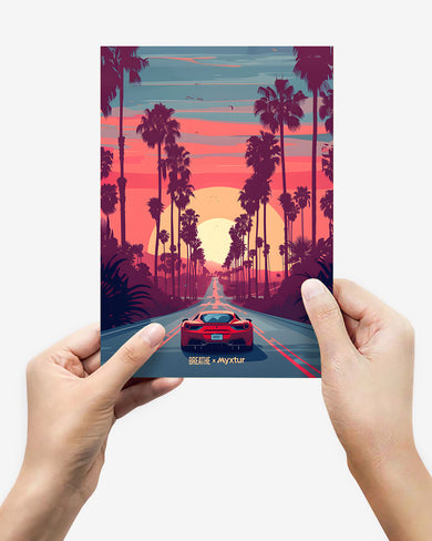 Sunset Boulevard [BREATHE] Metal Poster