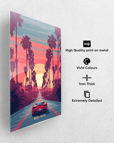 Sunset Boulevard [BREATHE] Metal Poster