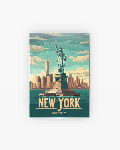 New York in Liberty [BREATHE] Metal Poster