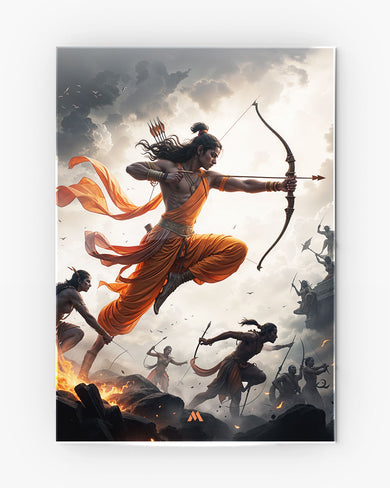 Warrior Prince Lord Ram Metal Poster