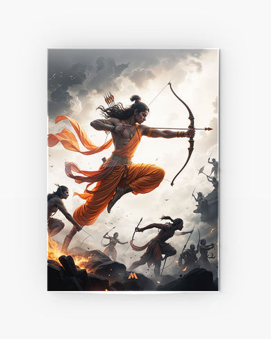 Warrior Prince Lord Ram Metal Poster