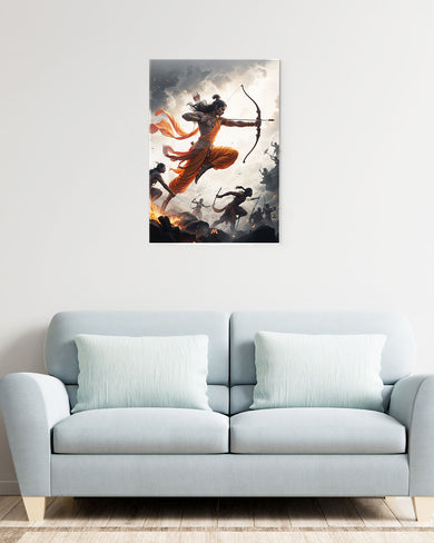 Warrior Prince Lord Ram Metal Poster