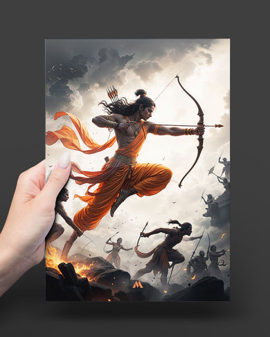 Warrior Prince Lord Ram Metal Poster