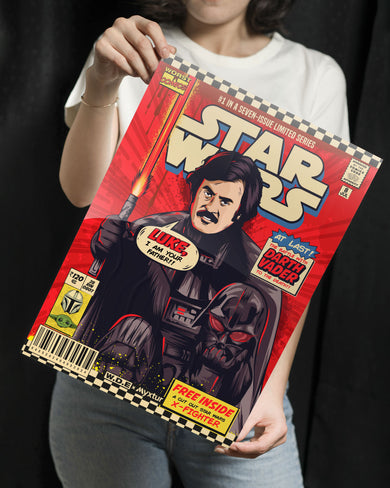 Darth Vader Rajini [WDE] Metal Poster