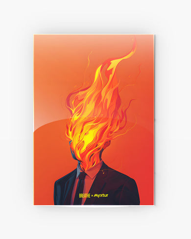Blaze of Glory [BREATHE] Metal Poster