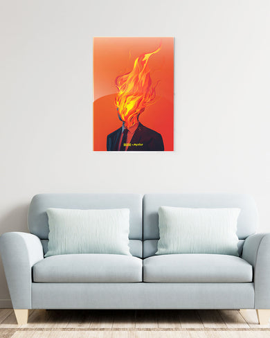 Blaze of Glory [BREATHE] Metal Poster