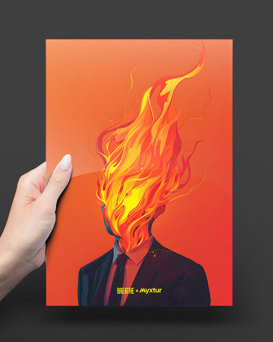 Blaze of Glory [BREATHE] Metal Poster