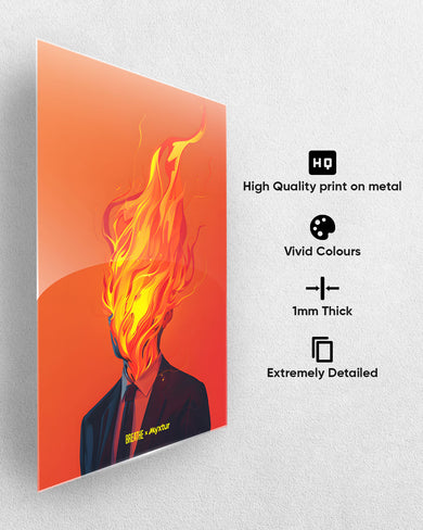 Blaze of Glory [BREATHE] Metal Poster