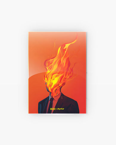 Blaze of Glory [BREATHE] Metal Poster