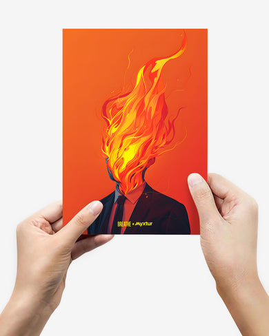 Blaze of Glory [BREATHE] Metal Poster