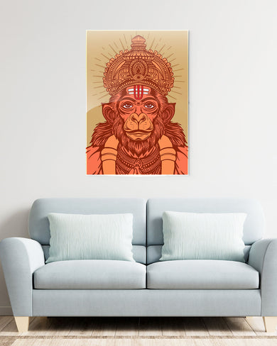 Devotion of Hanuman Metal Poster