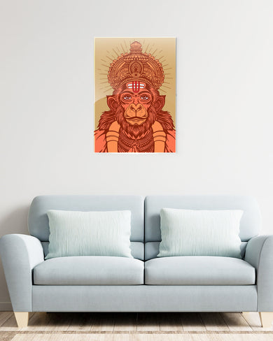 Devotion of Hanuman Metal Poster