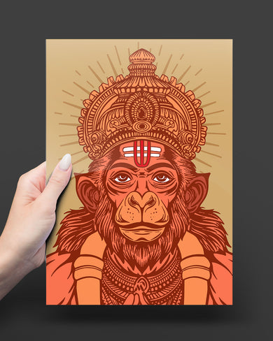 Devotion of Hanuman Metal Poster