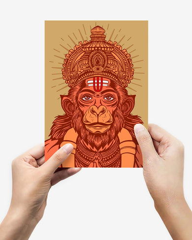 Devotion of Hanuman Metal Poster