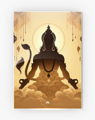 Vayu Putra Hanuman Metal Poster