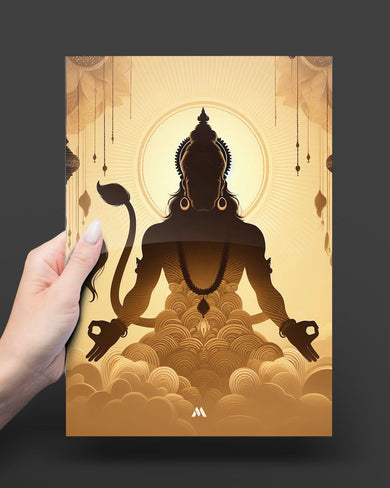 Vayu Putra Hanuman Metal Poster