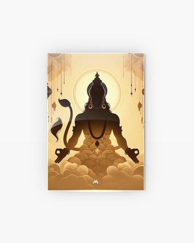 Vayu Putra Hanuman Metal Poster