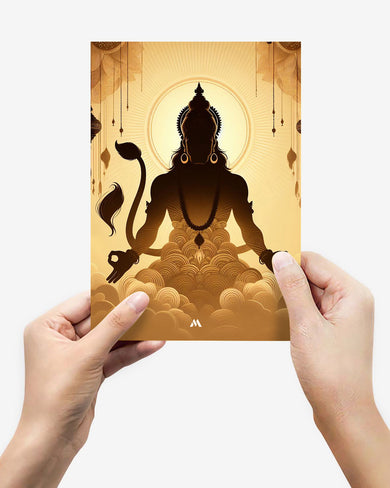 Vayu Putra Hanuman Metal Poster