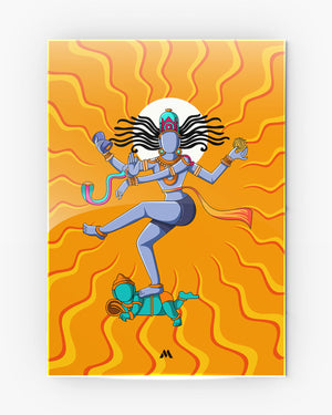 Shiva Tandava Fury Metal Poster