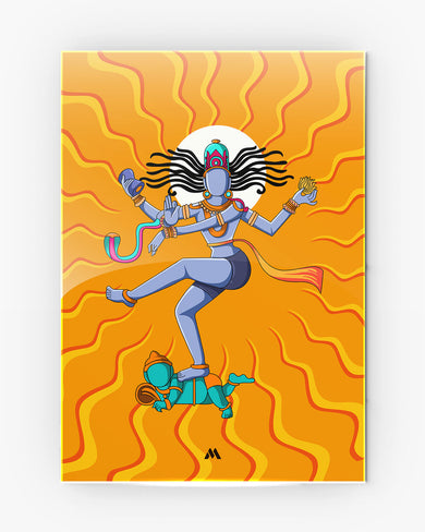 Shiva Tandava Fury Metal Poster