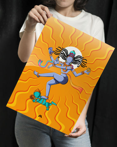 Shiva Tandava Fury Metal Poster