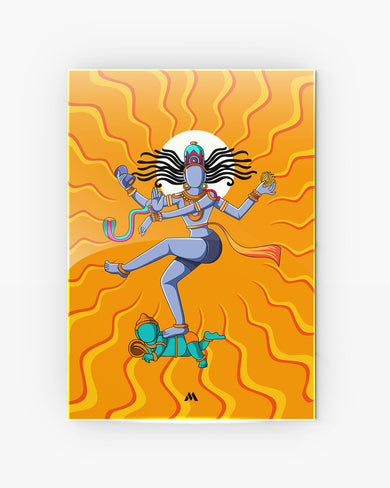 Shiva Tandava Fury Metal Poster