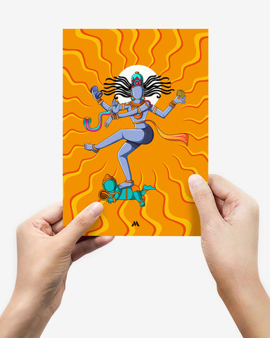 Shiva Tandava Fury Metal Poster