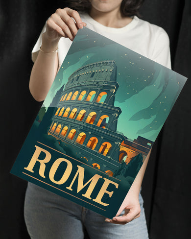 When in Rome [BREATHE] Metal Poster