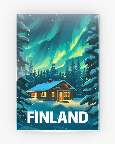 Aurora in Finland [BREATHE] Metal Poster