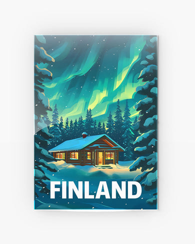 Aurora in Finland [BREATHE] Metal Poster