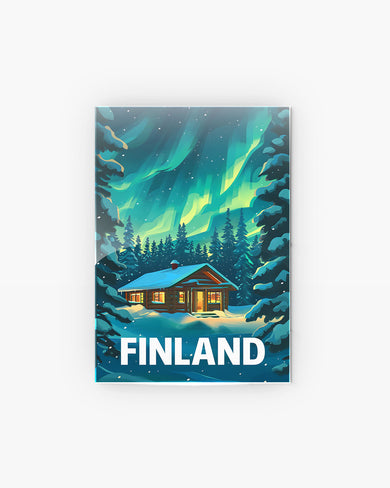 Aurora in Finland [BREATHE] Metal Poster