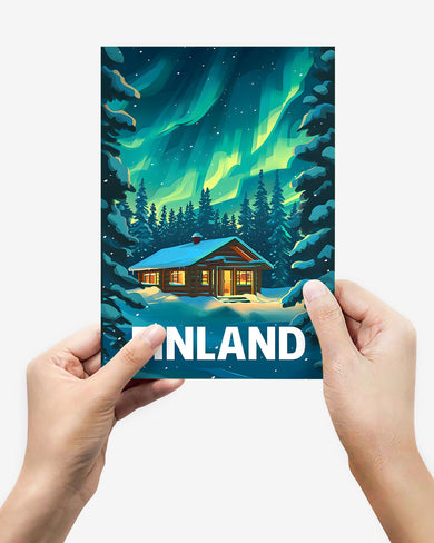 Aurora in Finland [BREATHE] Metal Poster