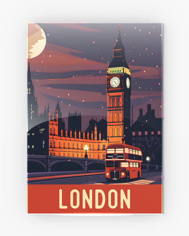 London Night [BREATHE] Metal Poster
