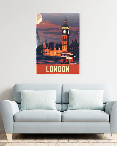 London Night [BREATHE] Metal Poster