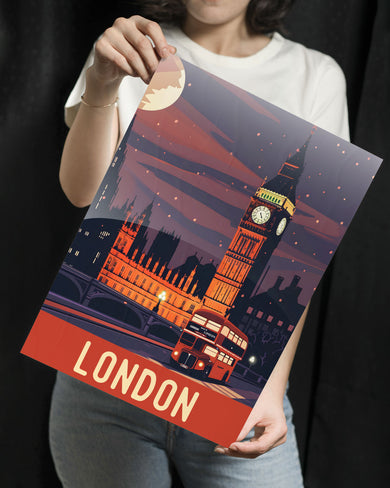 London Night [BREATHE] Metal Poster