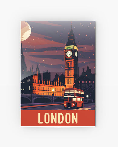 London Night [BREATHE] Metal Poster