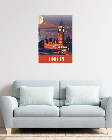 London Night [BREATHE] Metal Poster