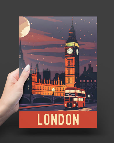 London Night [BREATHE] Metal Poster
