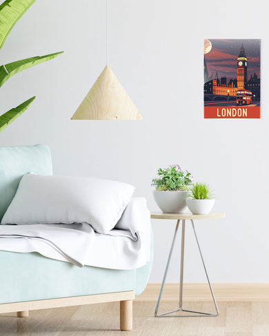 London Night [BREATHE] Metal Poster