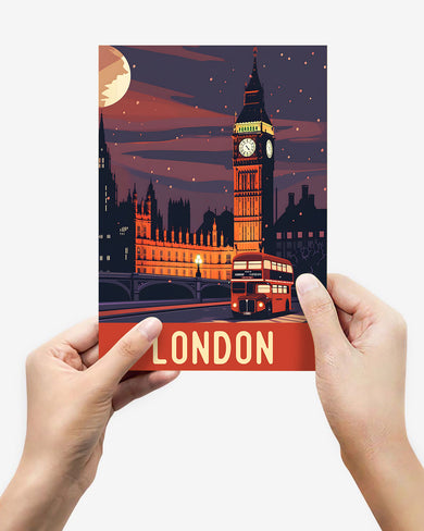 London Night [BREATHE] Metal Poster