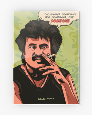 Rajini-Searching for Someone [WDE] Metal Poster