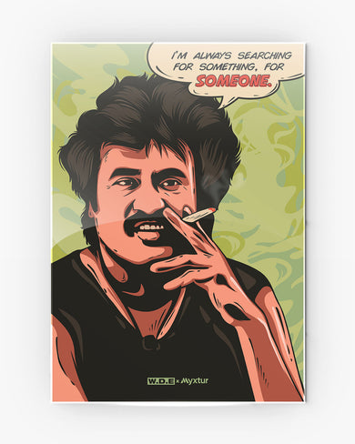 Rajini-Searching for Someone [WDE] Metal Poster