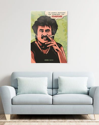 Rajini-Searching for Someone [WDE] Metal Poster