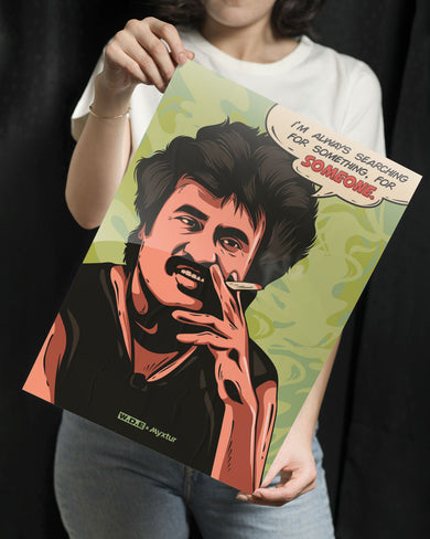 Rajini-Searching for Someone [WDE] Metal Poster