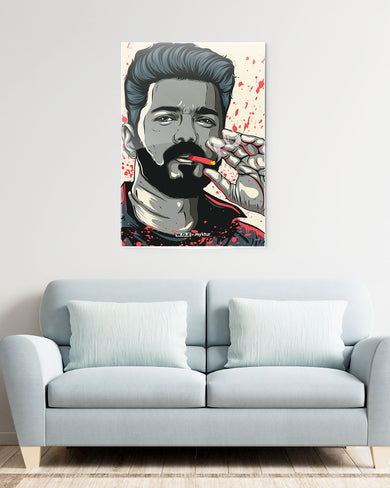 Vijay BadAss Leo [WDE] Metal Poster